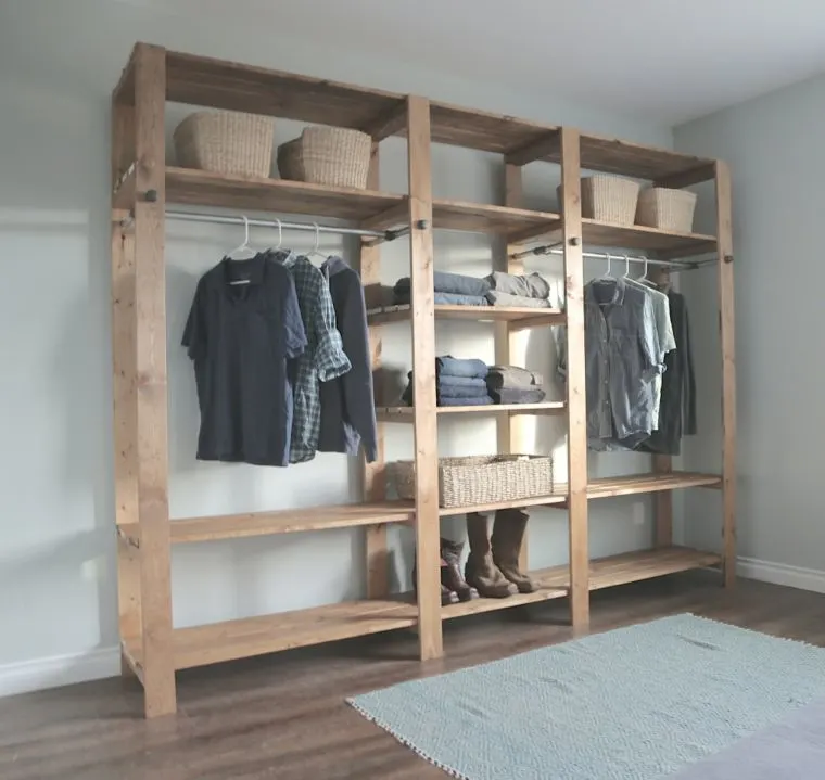 Freestanding Wooden Closet