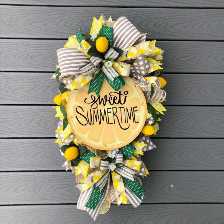 Summertime Sweet Lime Wreath