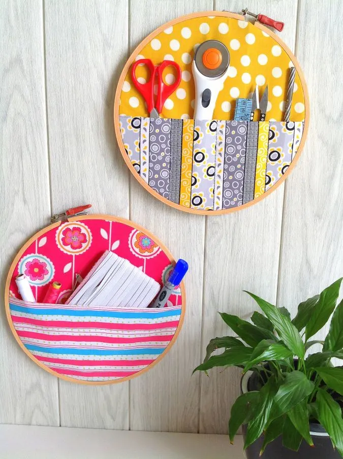 DIY Hoop Organizer