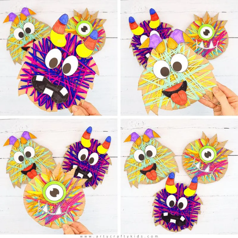 Yarn Wrapped Monster Craft