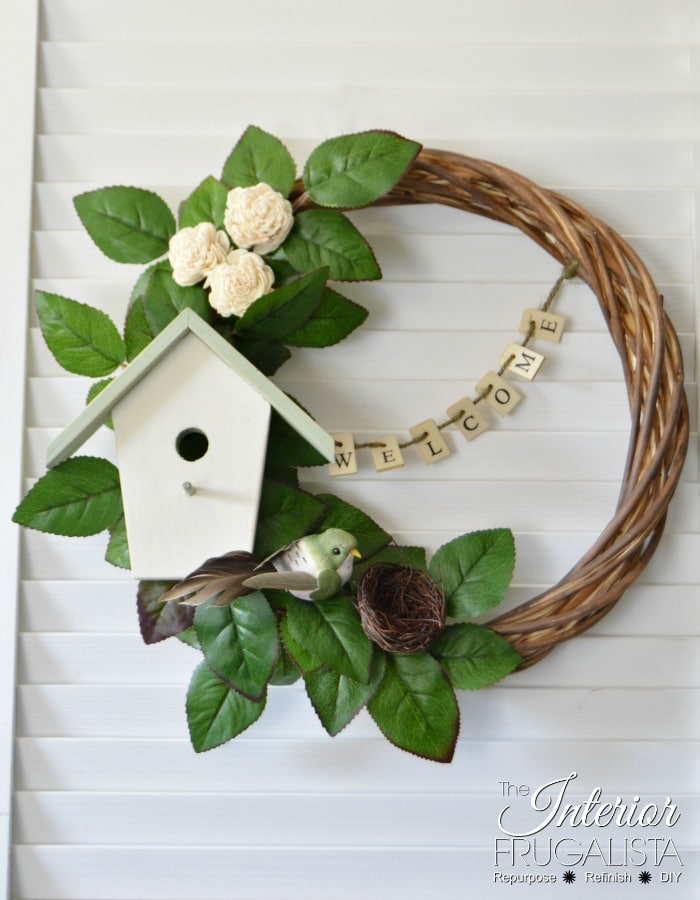 Birdhouse Wreath