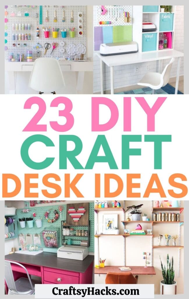 23 DIY Craft Desk Ideas for Your Craft Room- Craftsy Hacks