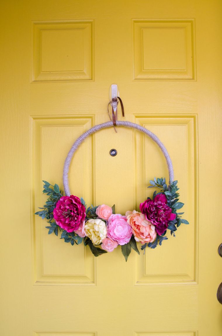 Embroidery Hoop Wreath