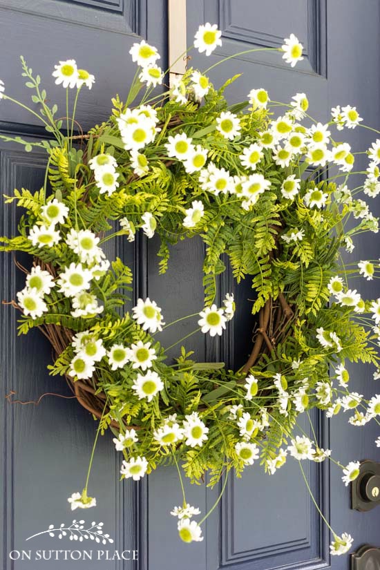 Fern and Daisy Wreath