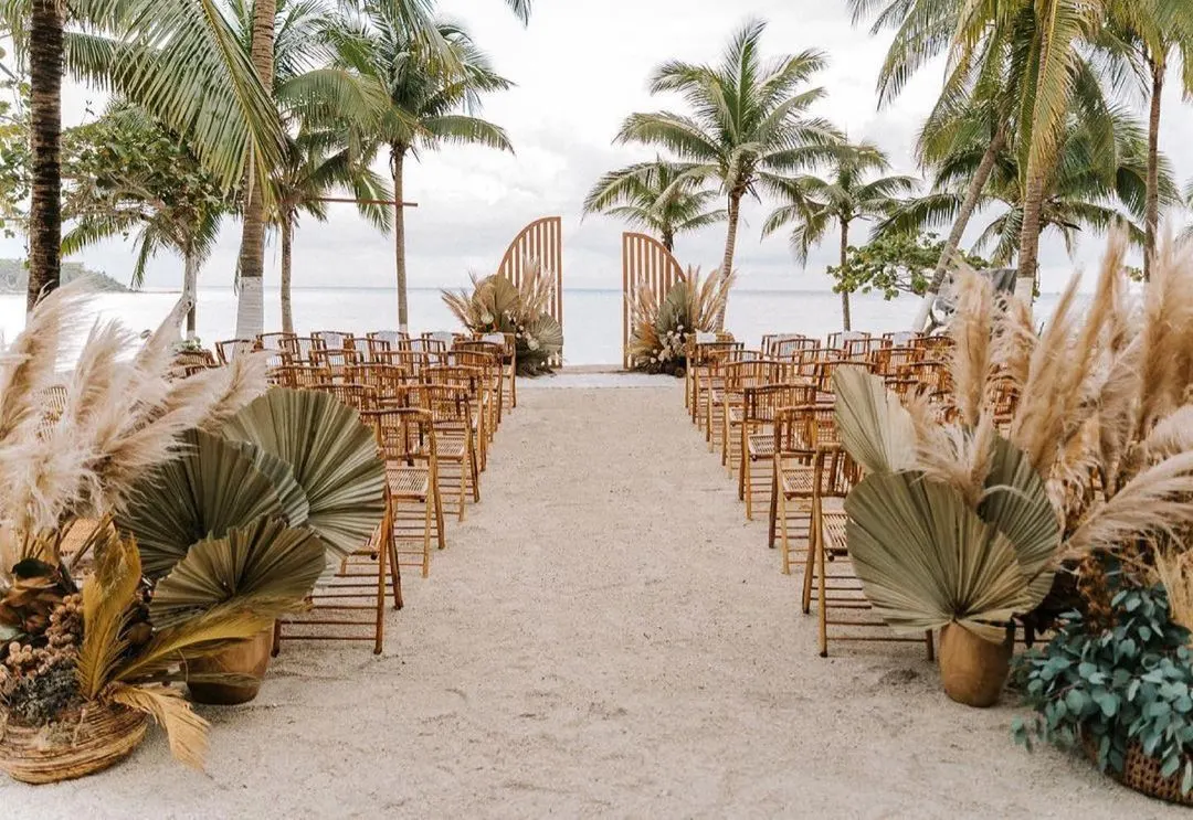 tropical themed ceremony