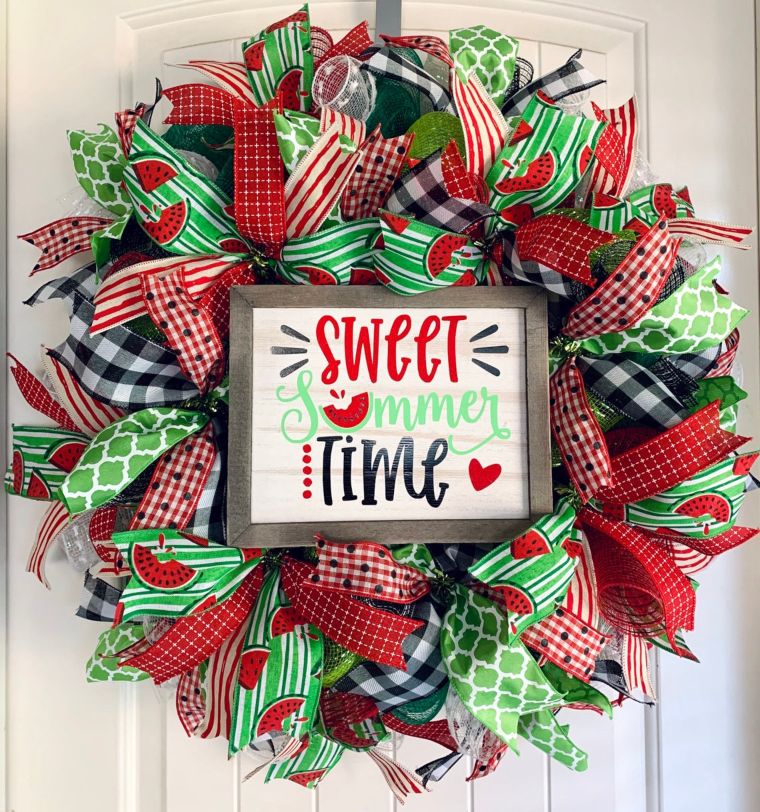 Sweet Watermelon Wreath