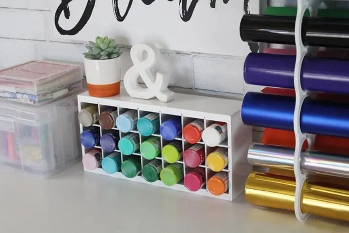 Watercolour shelf stand