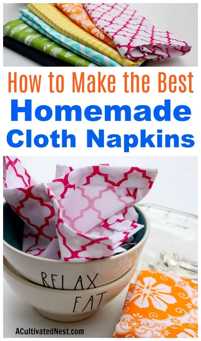 Homemade Cloth Napkins