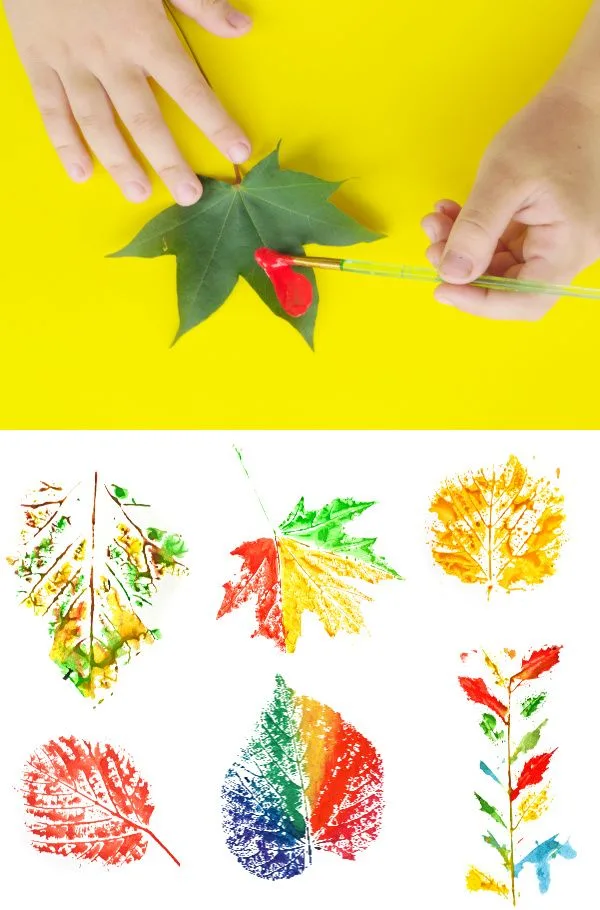 Leaf Painting For Kids