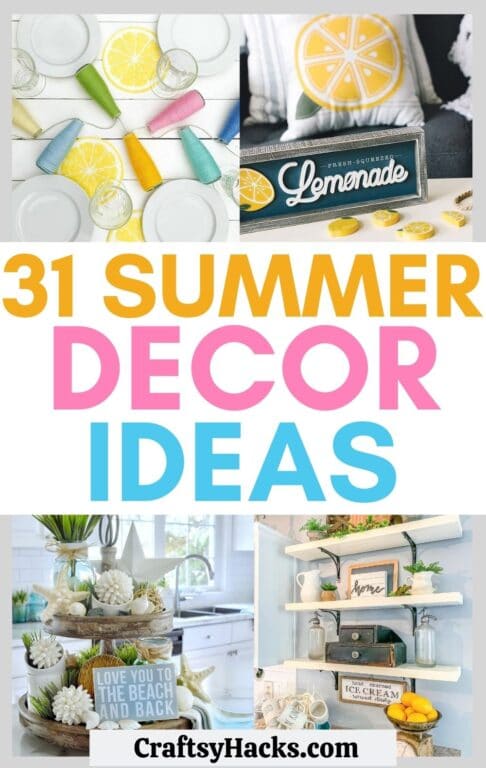 31 Stylish DIY Summer Decor Ideas - Craftsy Hacks