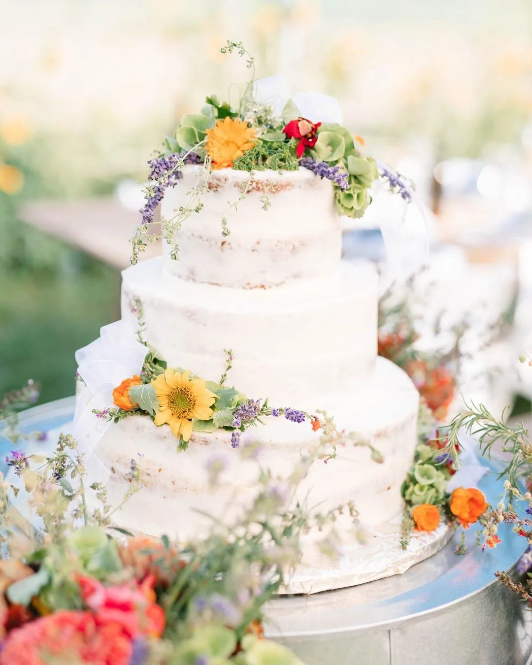 fresh floral cake