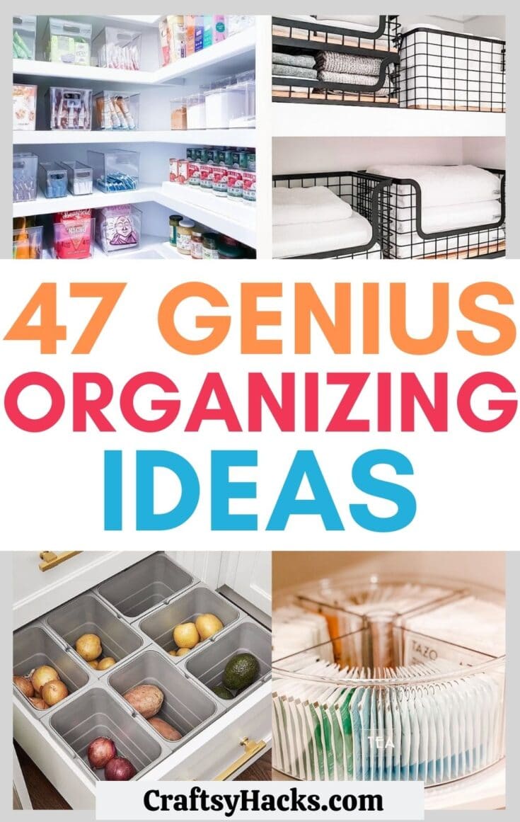 47 Ingenious Organization Ideas You Need - Craftsy Hacks