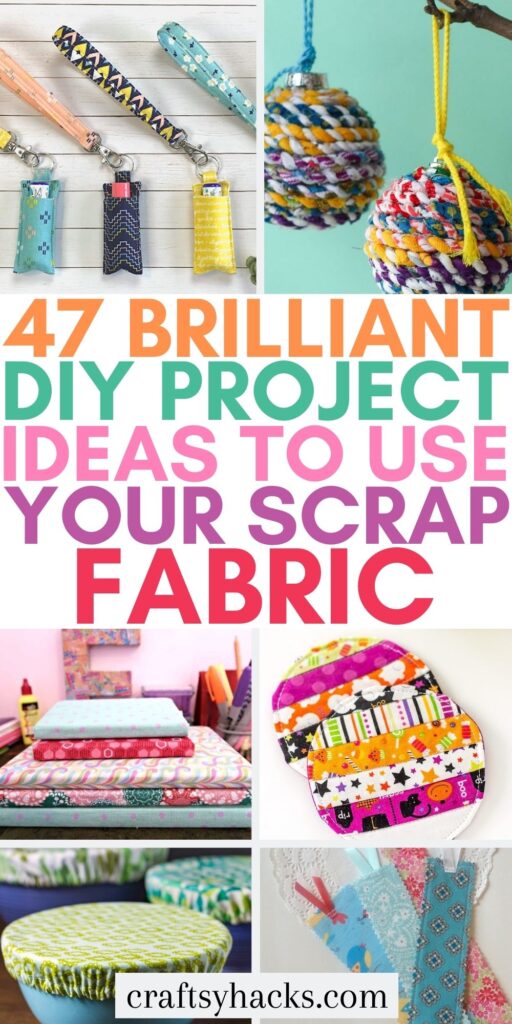 47 DIY Scrap Fabric Projects You'll Have Fun Making - Craftsy Hacks