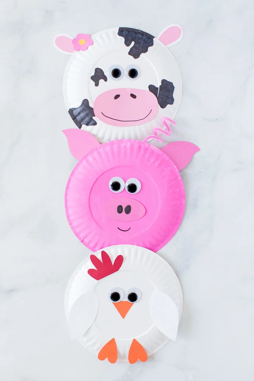 Paper Plate Farm Animal