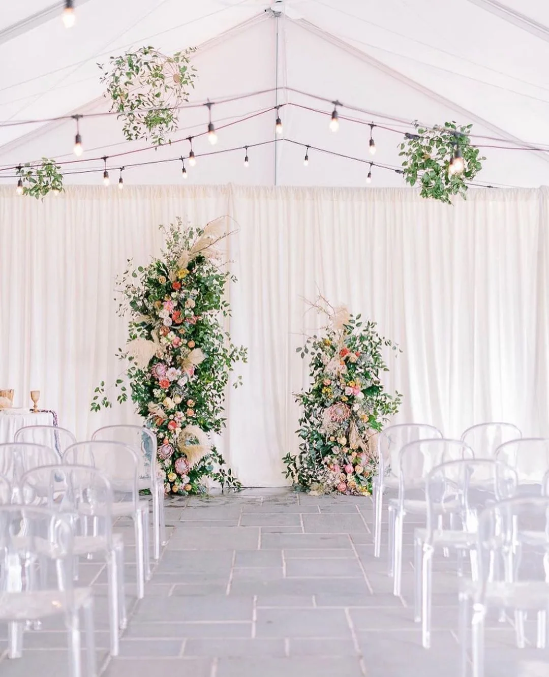 Canopy Of White Satin