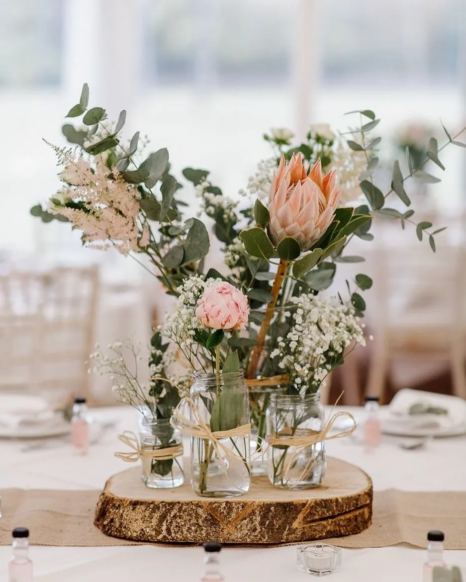 Mason Jar Floral Centerpiece