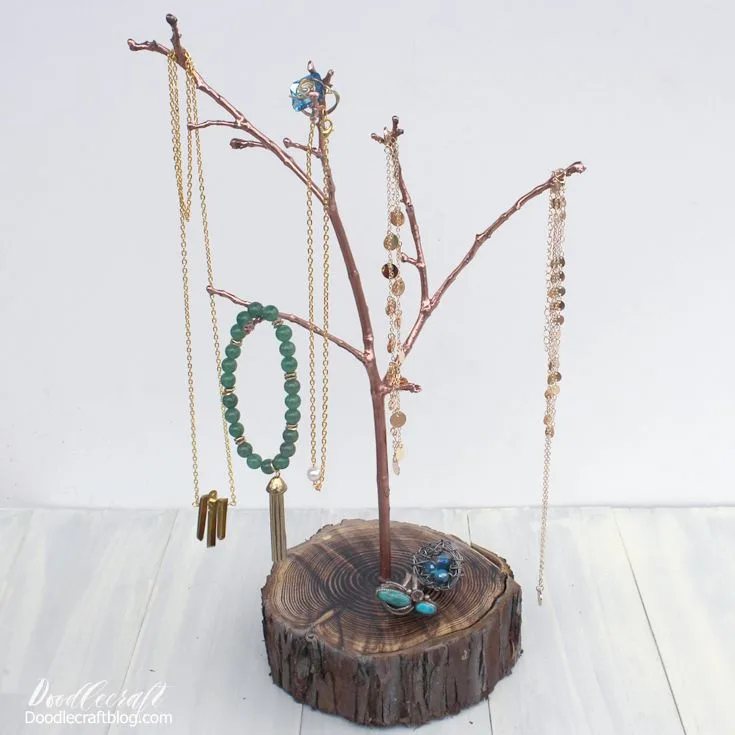 Resin Tree Branch Jewelry Organiser