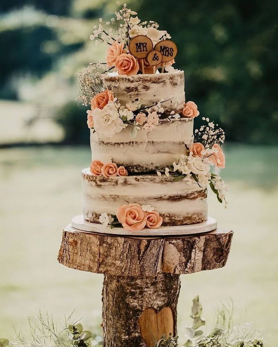 Rustic cake toppers