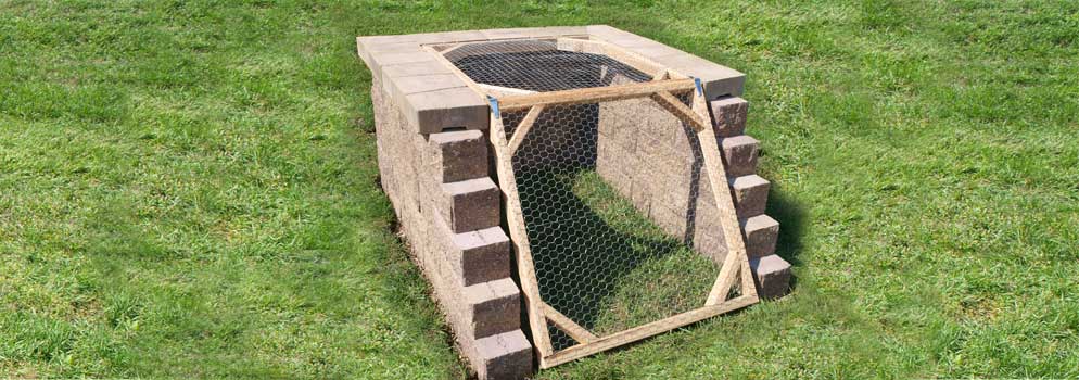 Stone Block Compost Bin