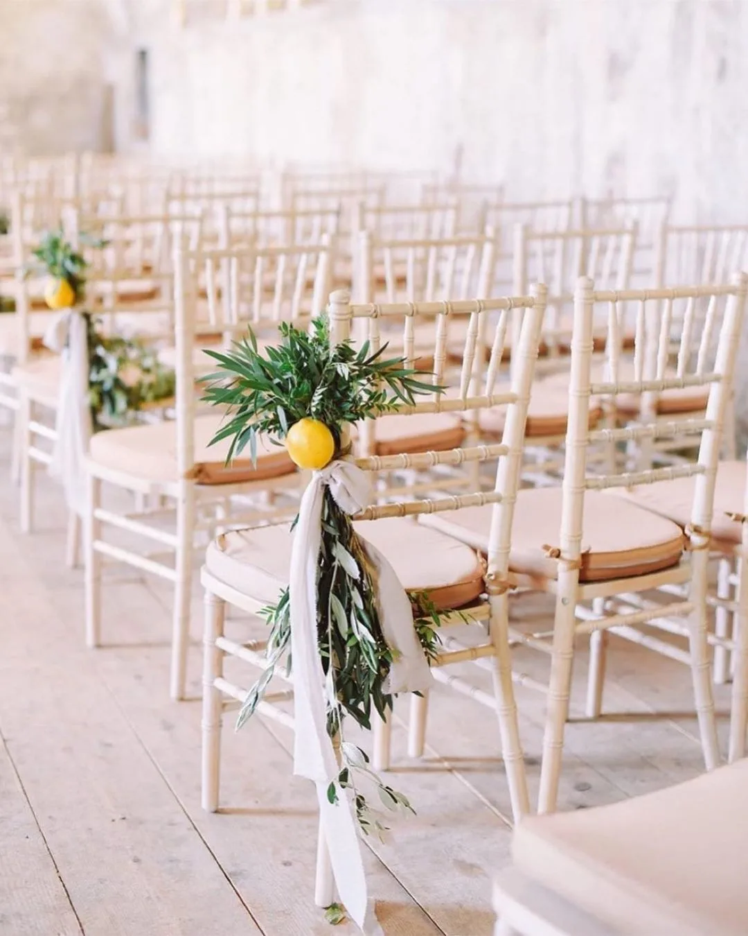 lemon chair decorations