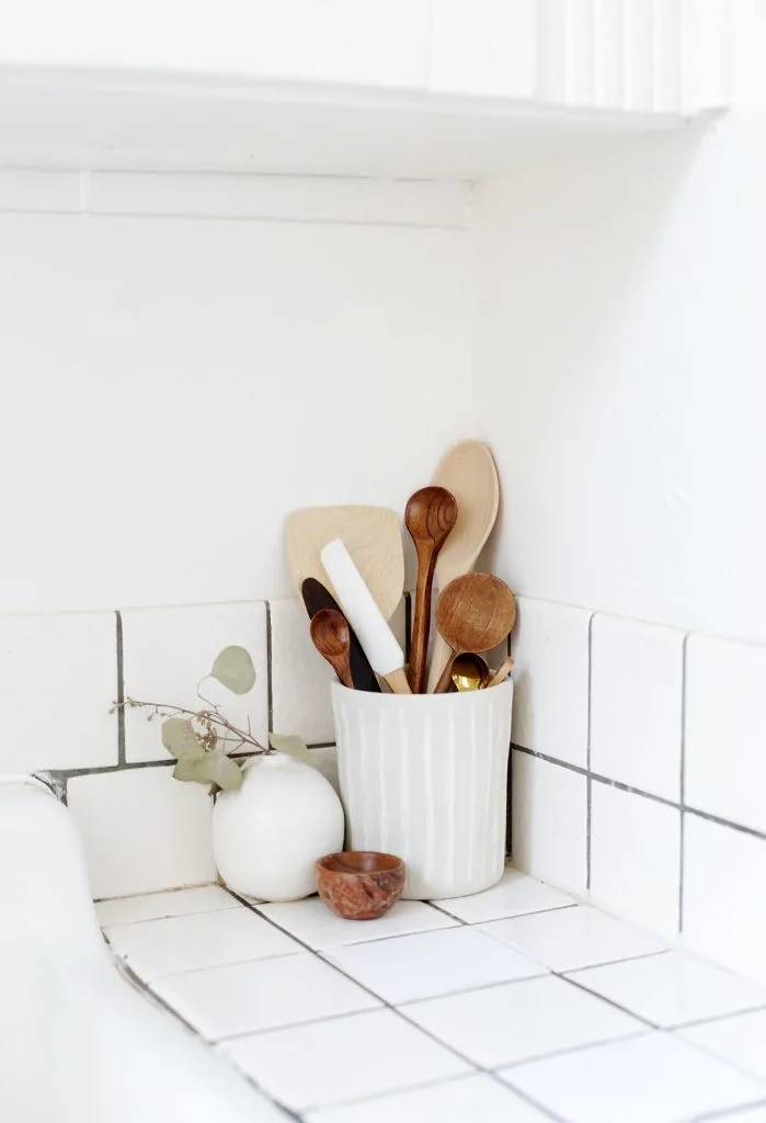 Faux Ceramic Utensil Holder