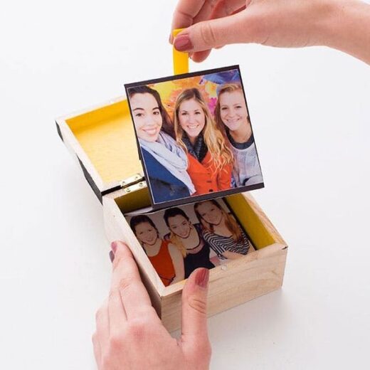 personalized photo pop up box