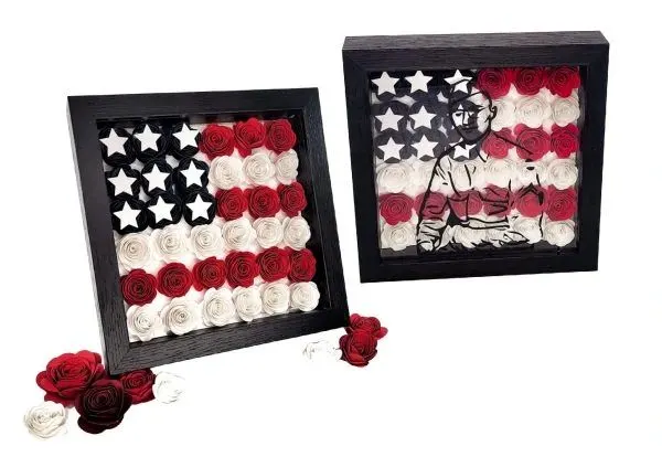 Paper Flower Shadow Box