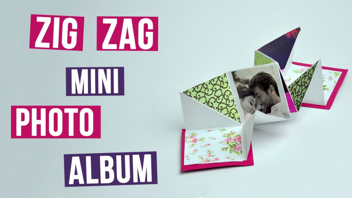 Mini album fotografico a Zig Zag