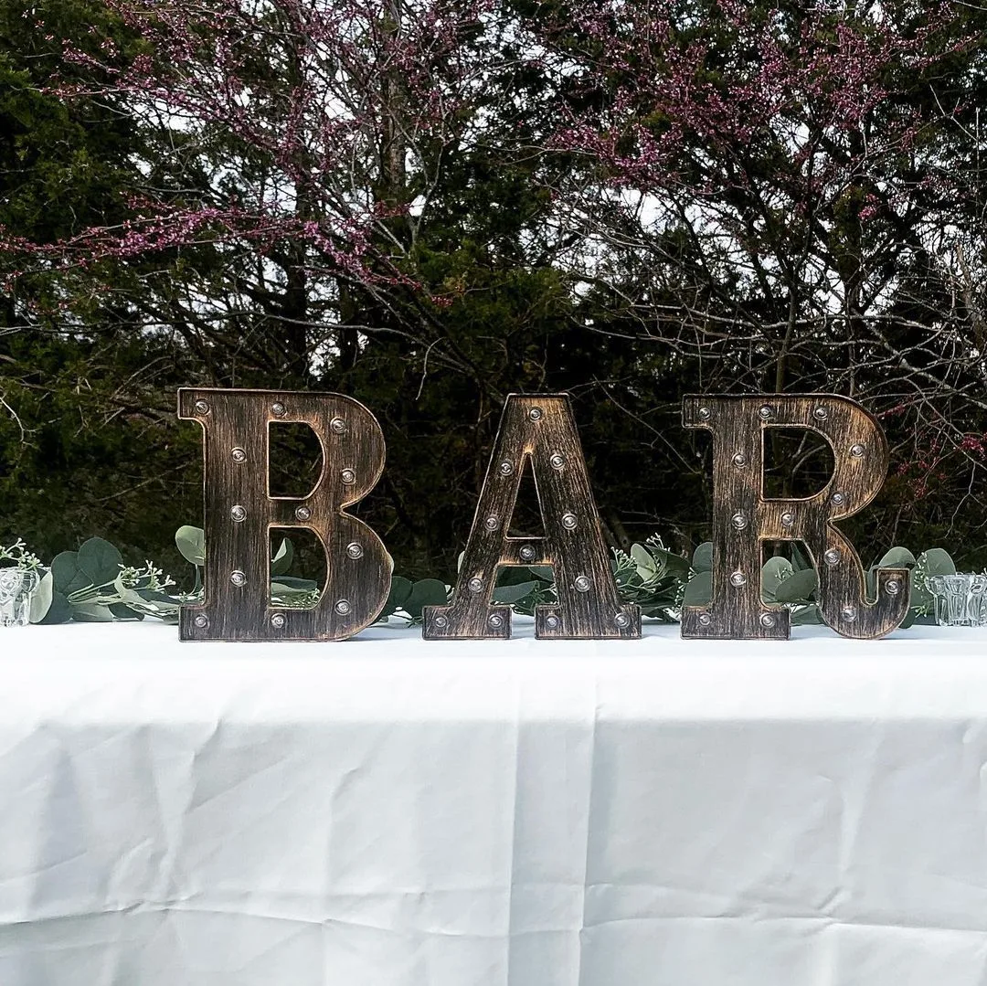 rustic bar sign