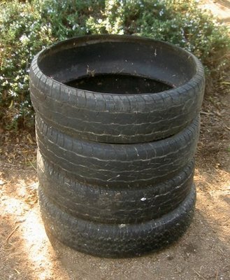 Used Tire Compost Bin