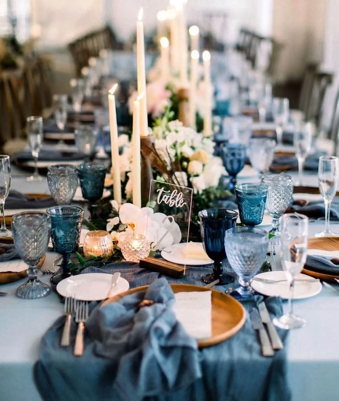 Blue Skies, Blue Waters, And Blue Table Decor