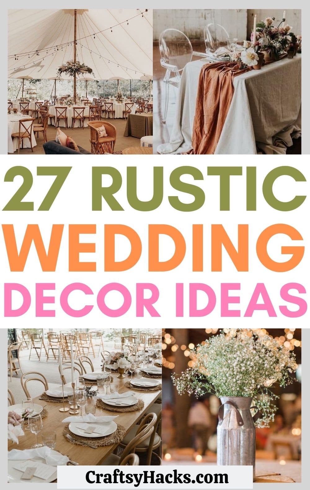 rustic wedding decor