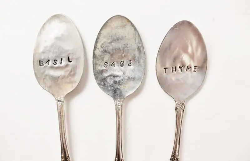 Hand Stamped Vintage Spoons