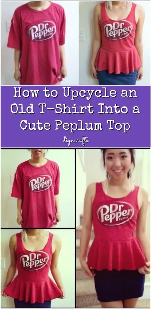 Old Tee To Peplum Top