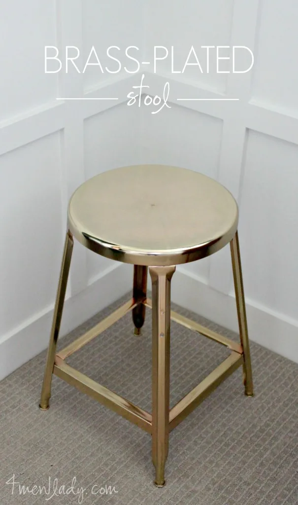 Brass Plated Stool