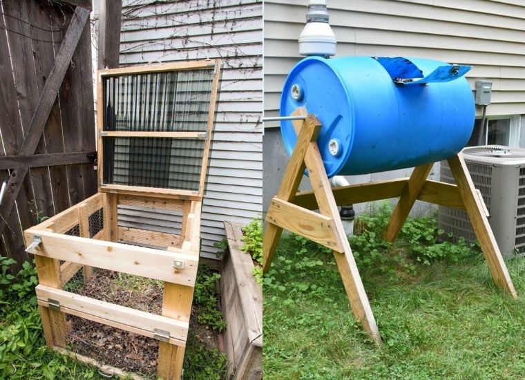 25 Best Easy DIY Compost Bin Ideas & Plans - A Piece Of Rainbow