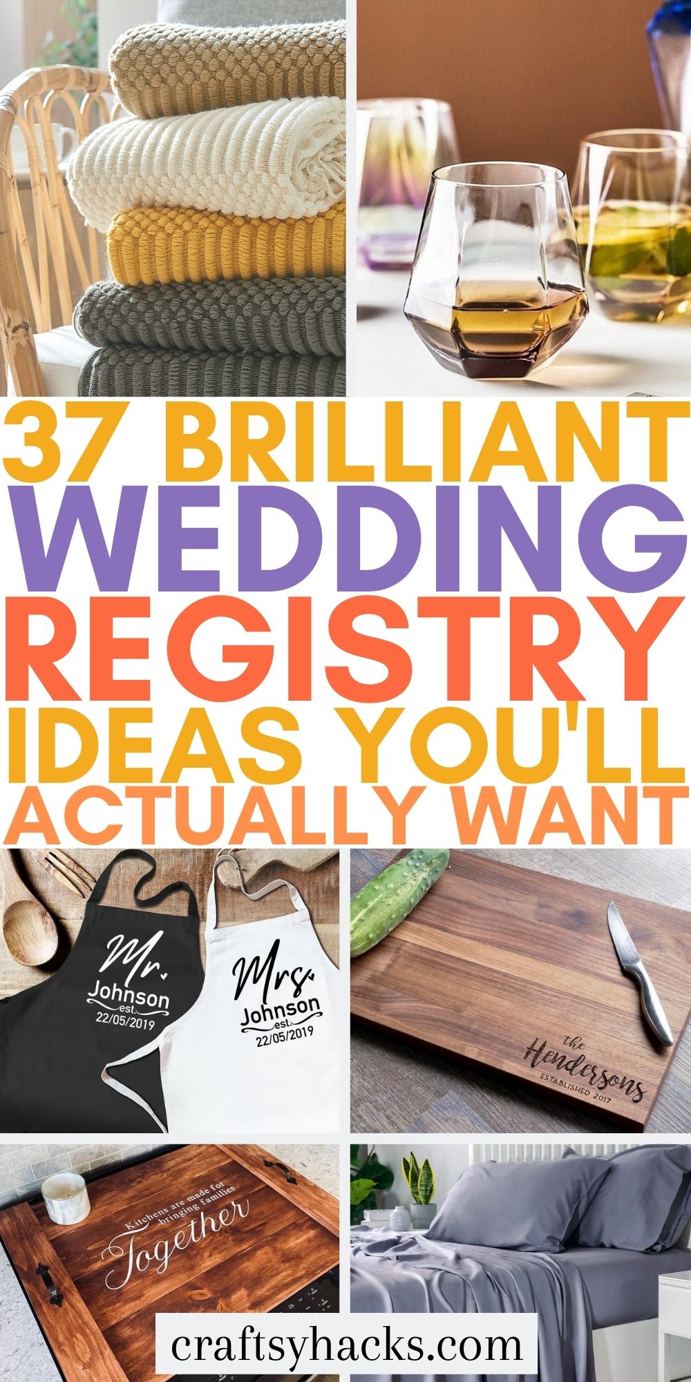 37 Wedding Registry Ideas You Need Craftsy Hacks