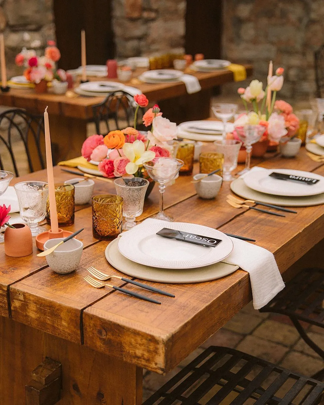 Summer Wedding Table Decor