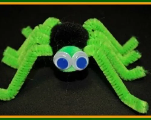 Pipe Cleaner Spiders