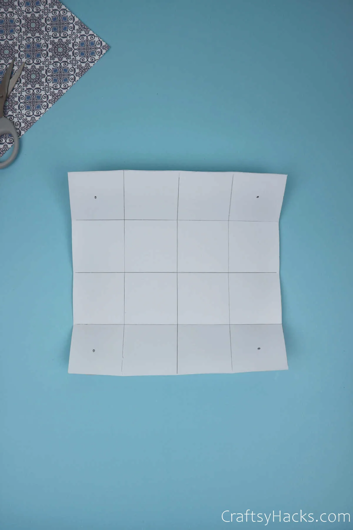 paper with 16 squares