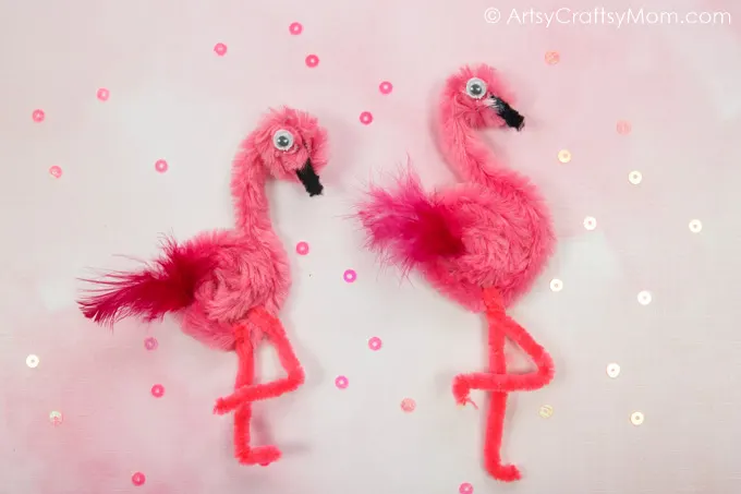 Pipe Cleaner Flamingo Craft