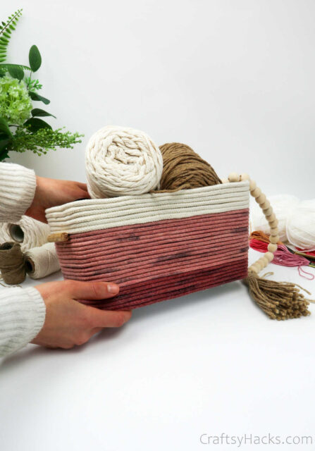 DIY Rope Basket (Gorgeous Decorative Piece) - Craftsy Hacks