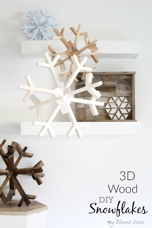 Wood snowflake