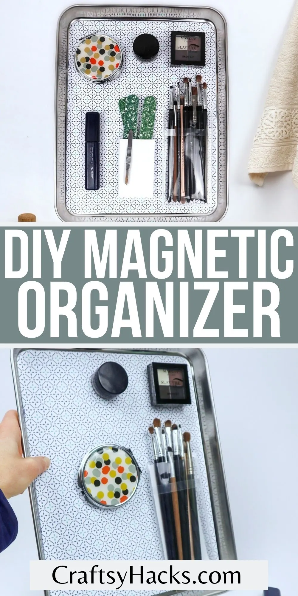 diy magnetic organizer