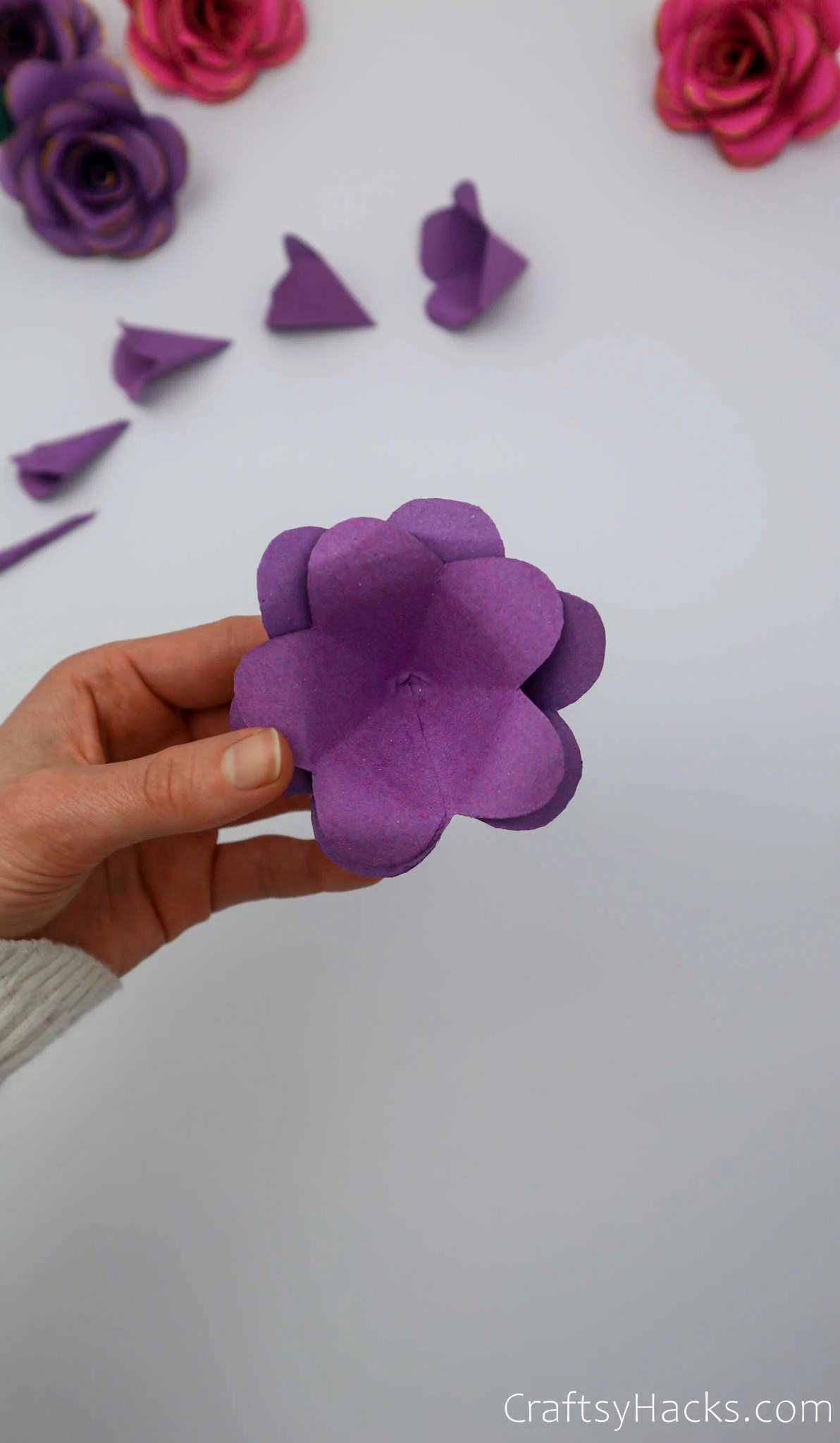 Simple step by store step paper flowers