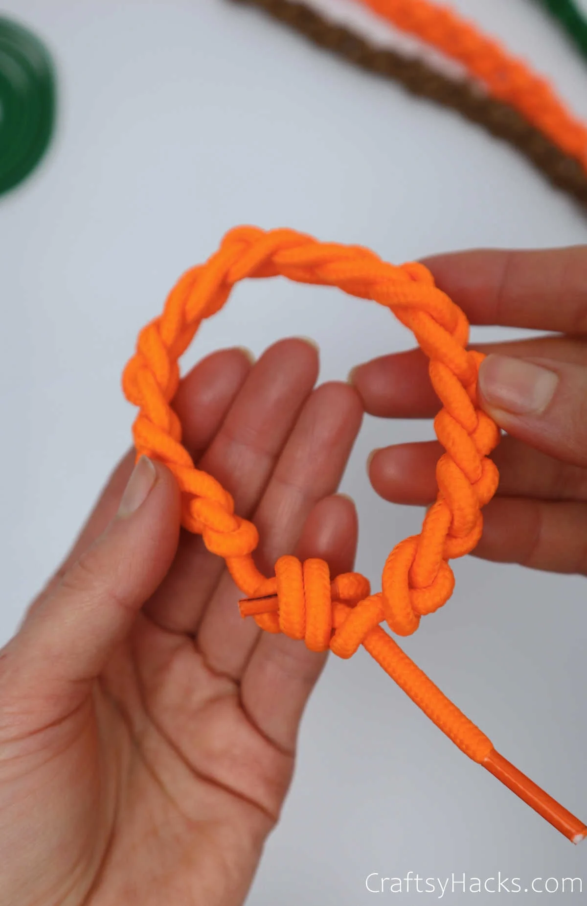 Bracelet made clearance of shoelace