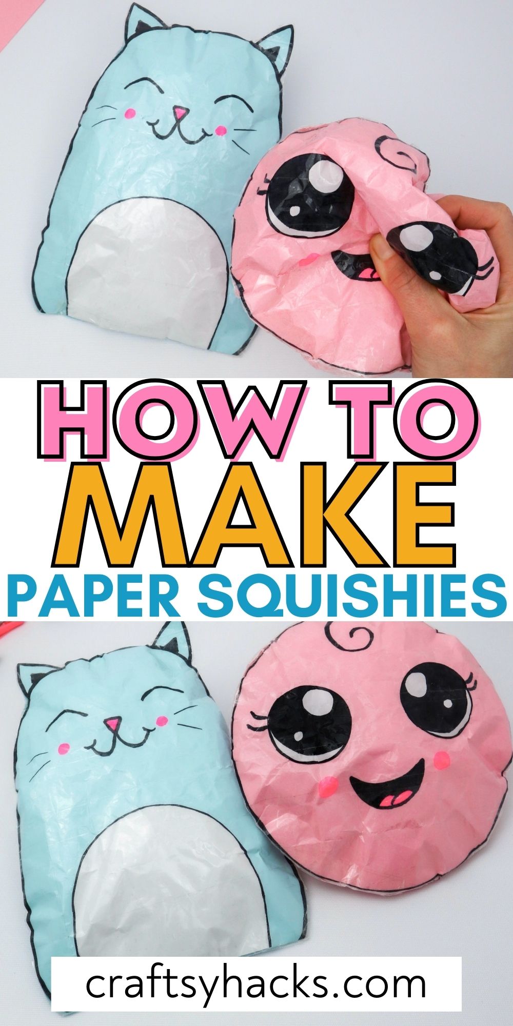 how to make paper squishies