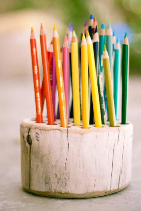 Rustic Pencil Holder