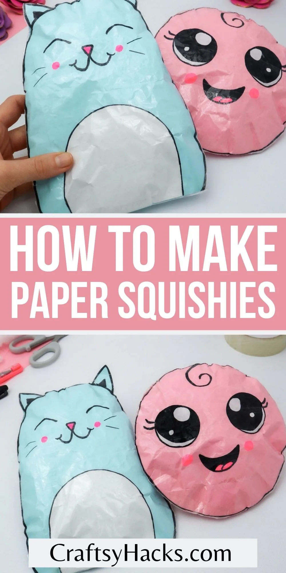 how to make paper squishies