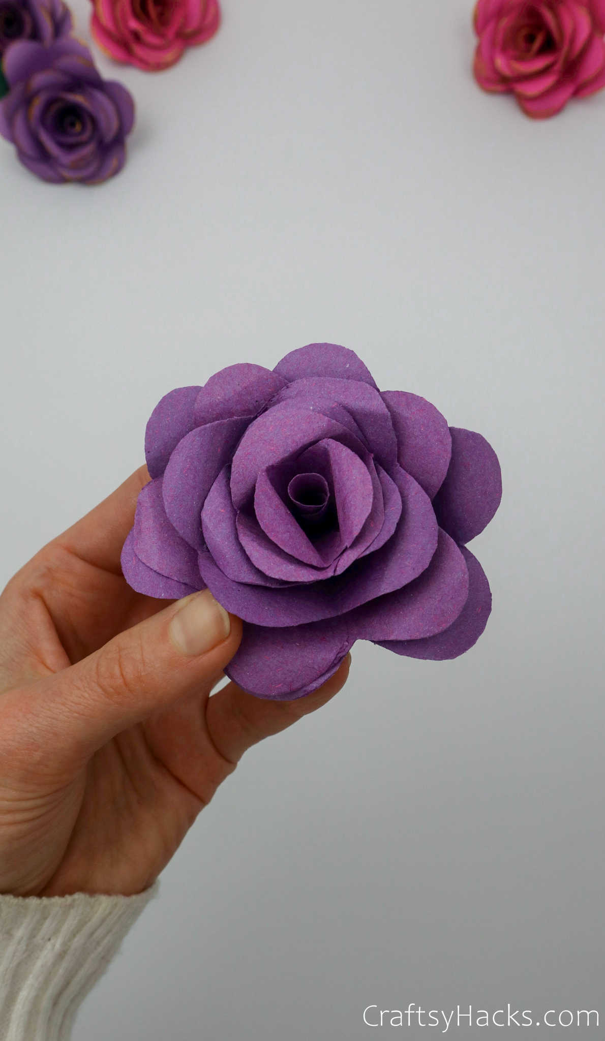 completed paper flower